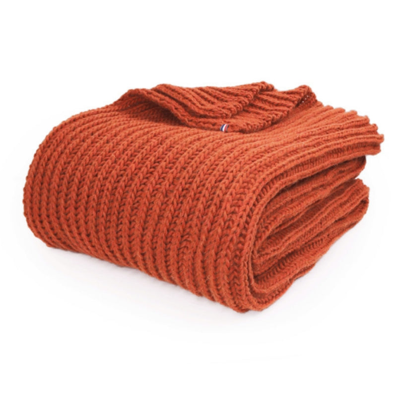 Couverture plaid grosse maille