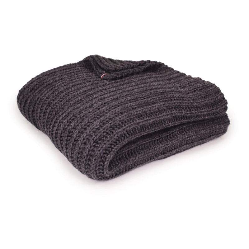 Couverture plaid grosse maille
