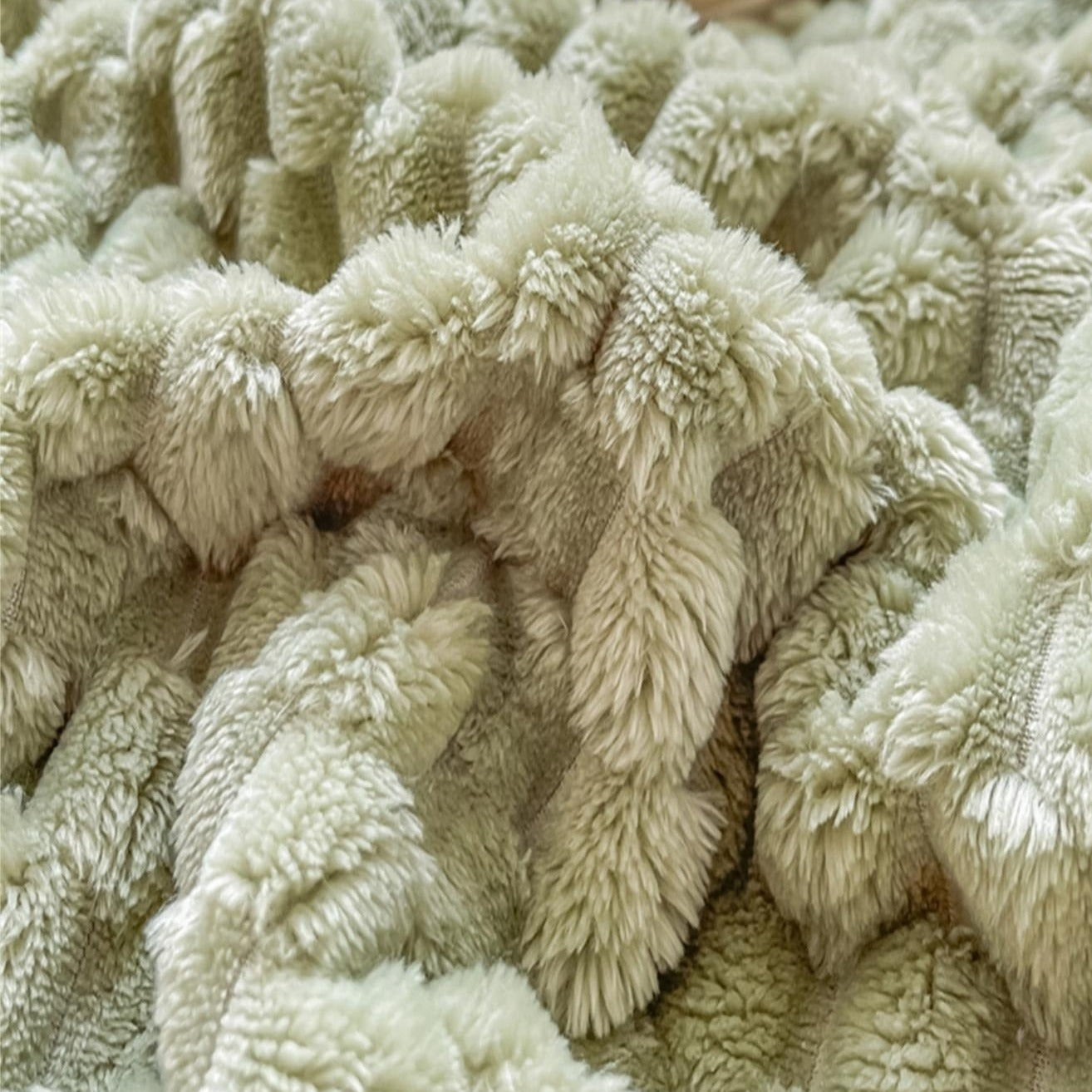 Couverture plaid vert