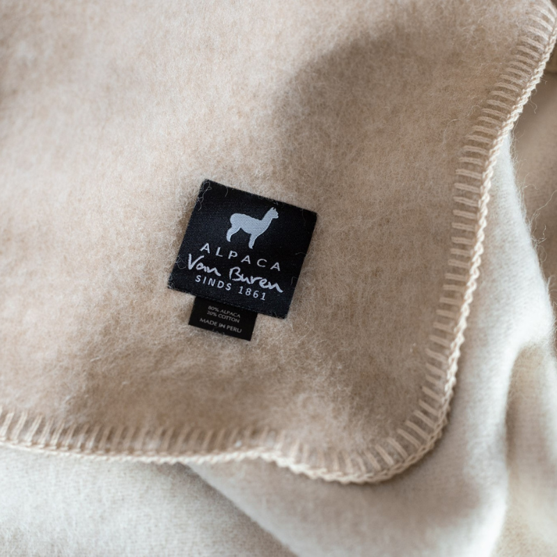 étiquette du Plaid laine bebe