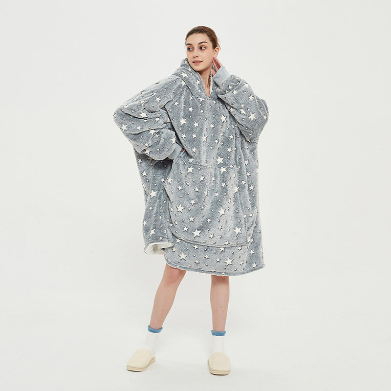 Pull plaid polaire long