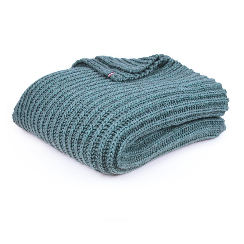 Couverture plaid grosse maille