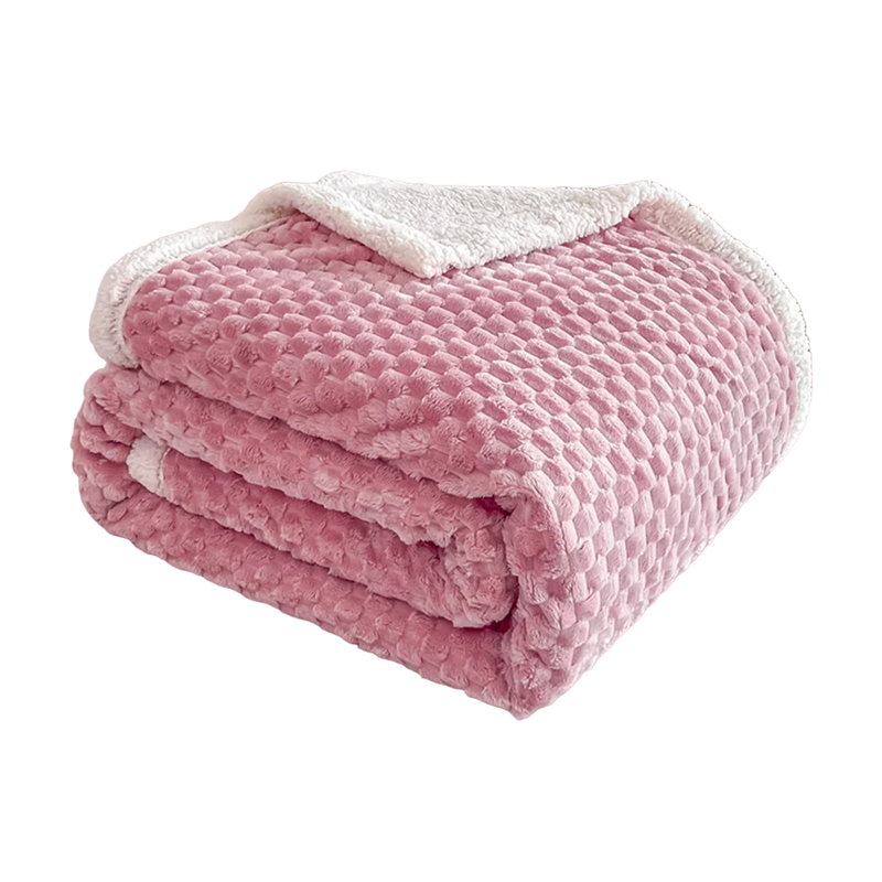 Plaid sherpa rose