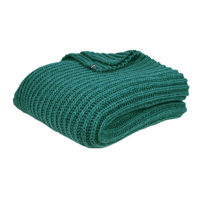 Couverture plaid grosse maille
