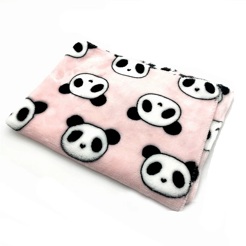 Mini plaid pour chat décoré de panda