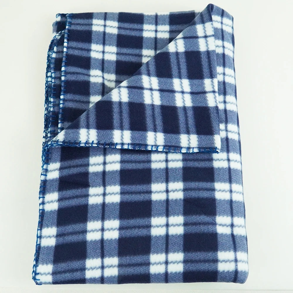 Plaid écossais bleu