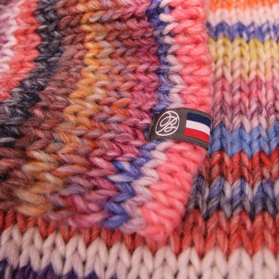 Poncho plaid made in france