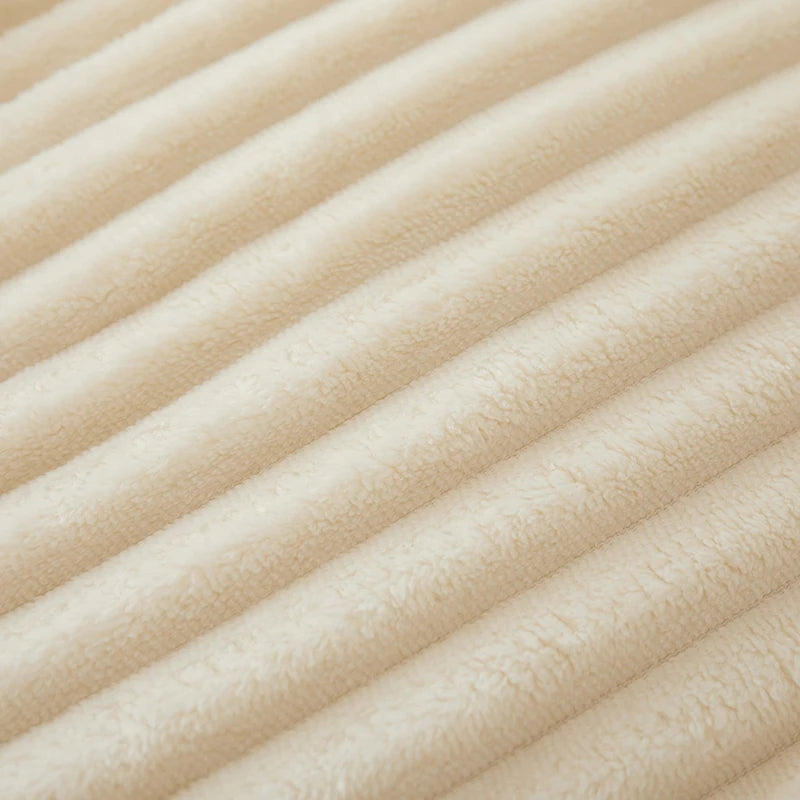 Plaid cocooning blanc