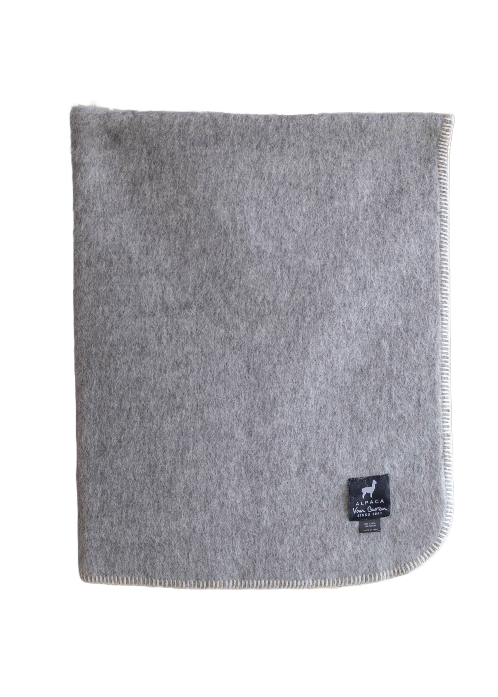 Couverture Bébé Alpaga Gris Clair