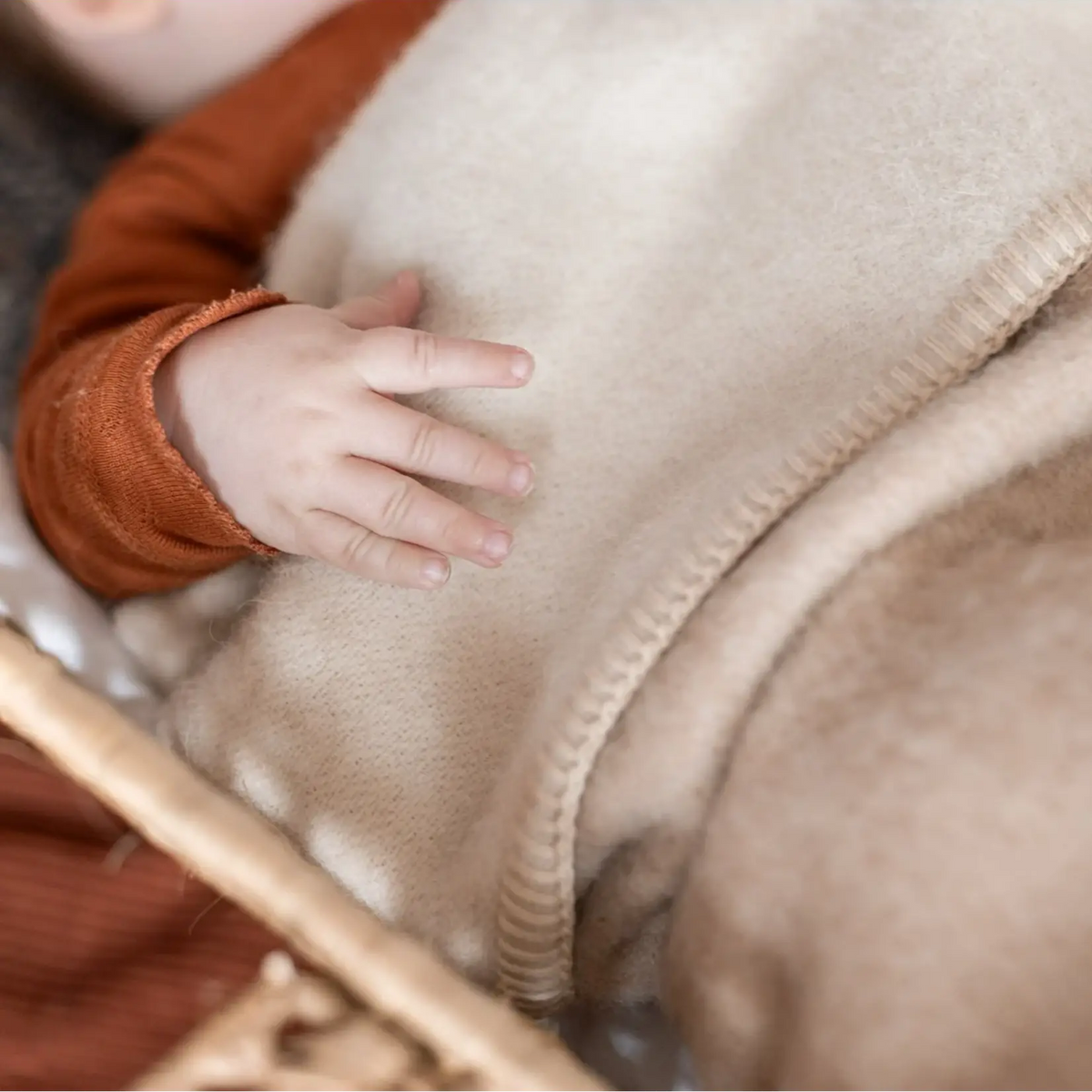 Couverture Bébé Alpaga Gris Clair