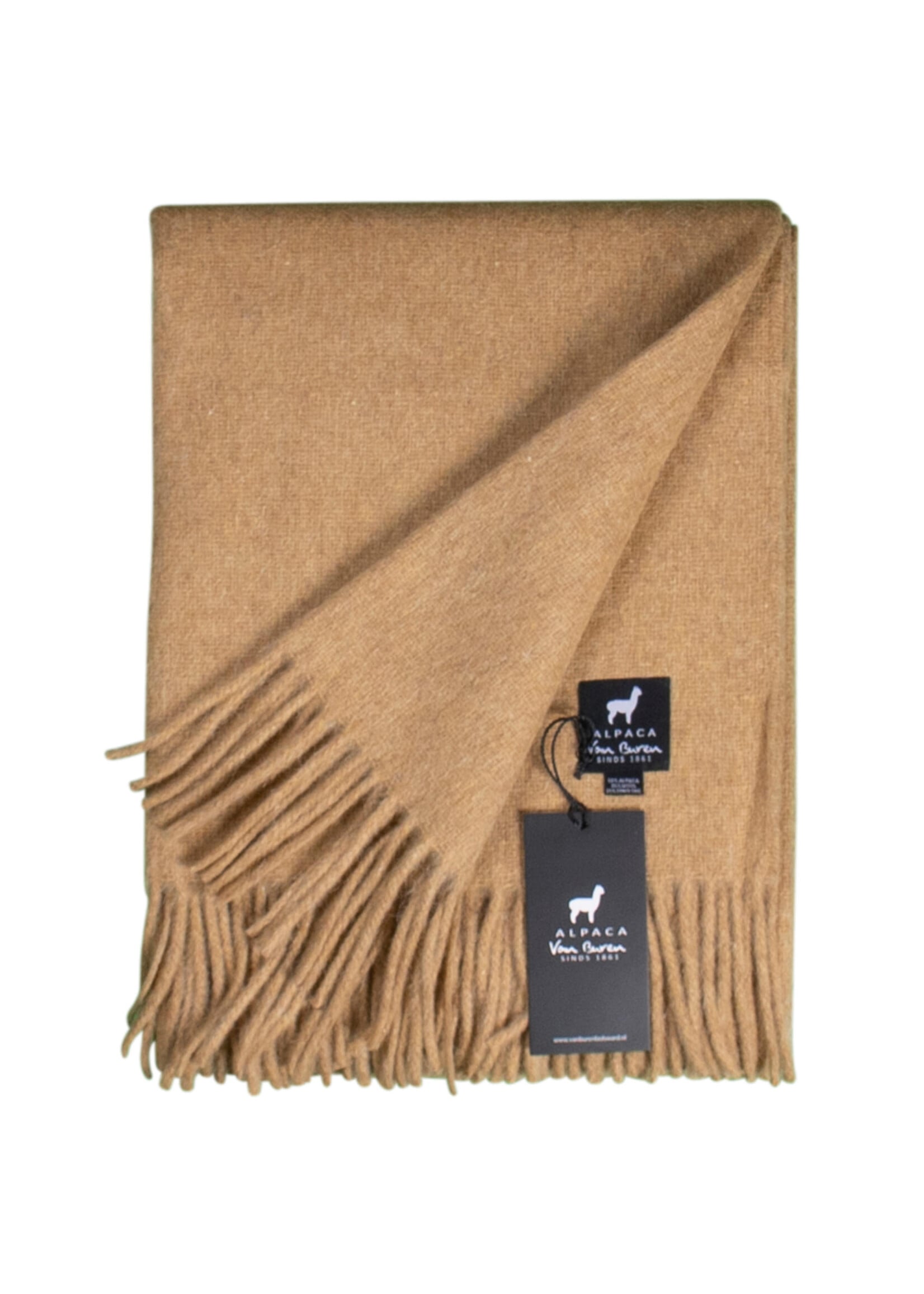 Plaid Laine Alpaga Jaune Ocre