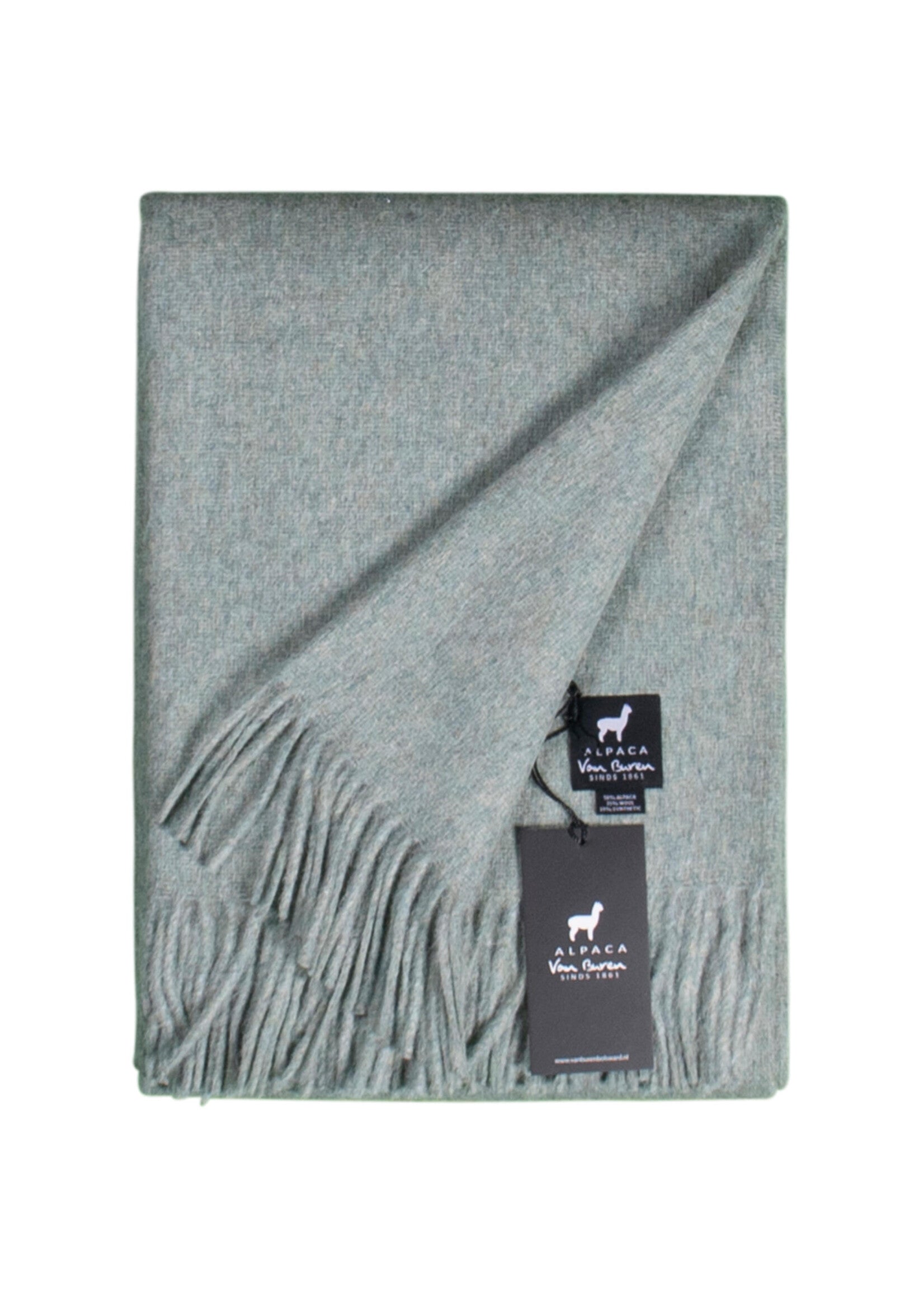 Plaid Laine Alpaga Menthe