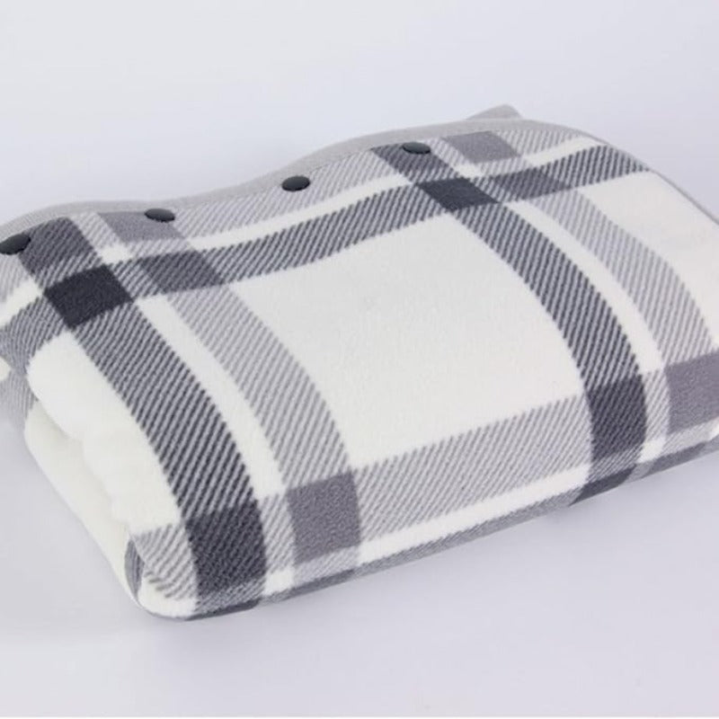 Poncho plaid à carreaux