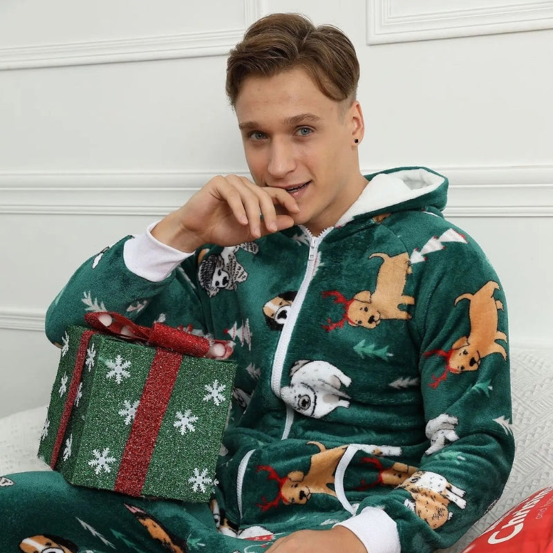 Pyjama plaid homme noël - cadeau de noël