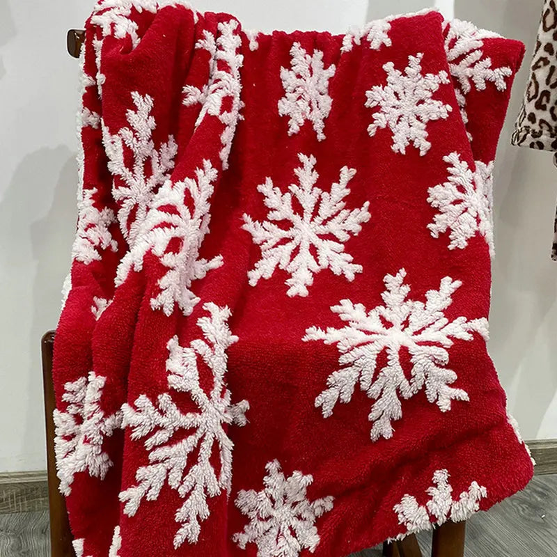 Plaid de noël rouge