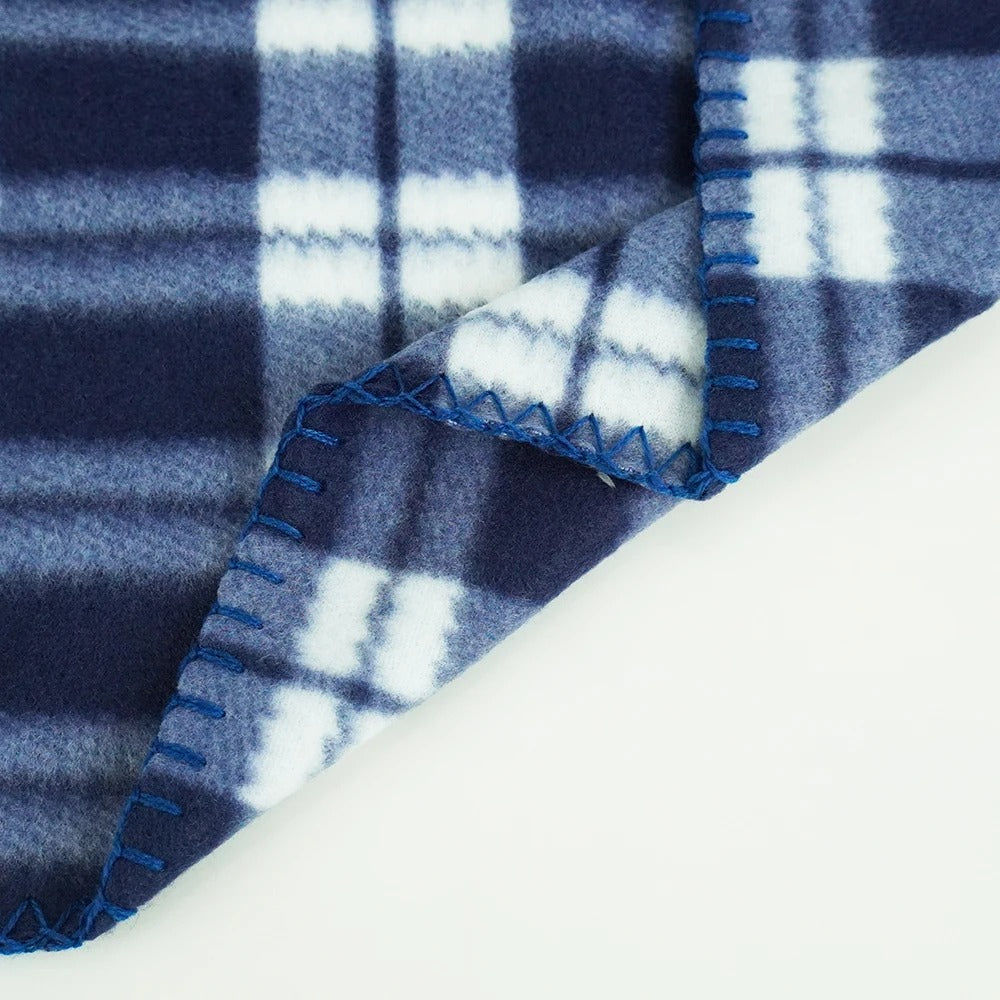 Plaid écossais bleu