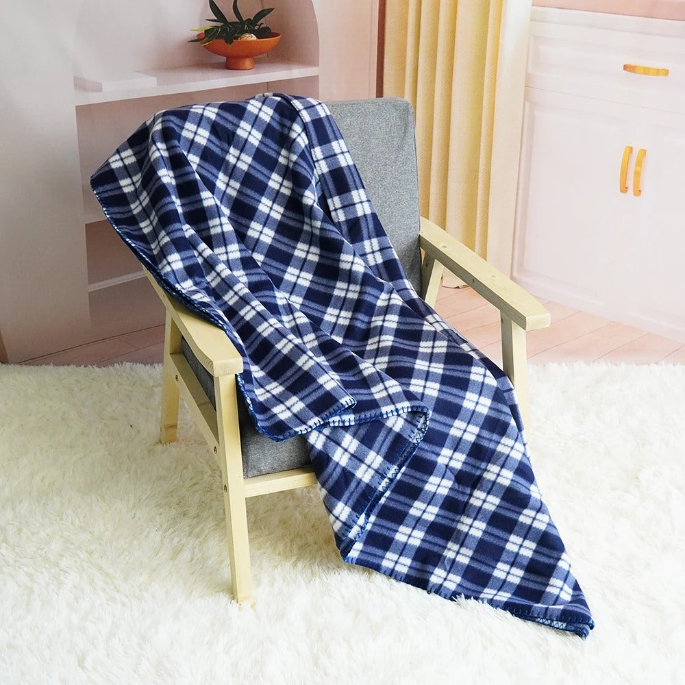 Plaid écossais bleu