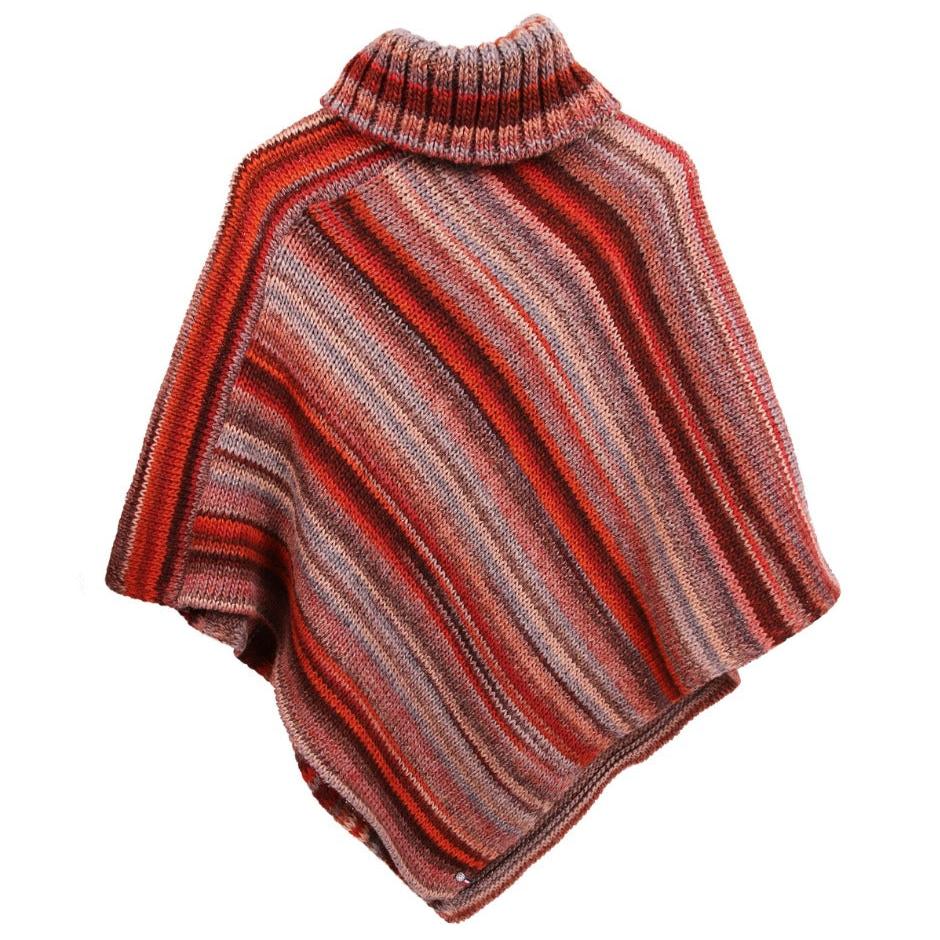 Poncho plaid made in france