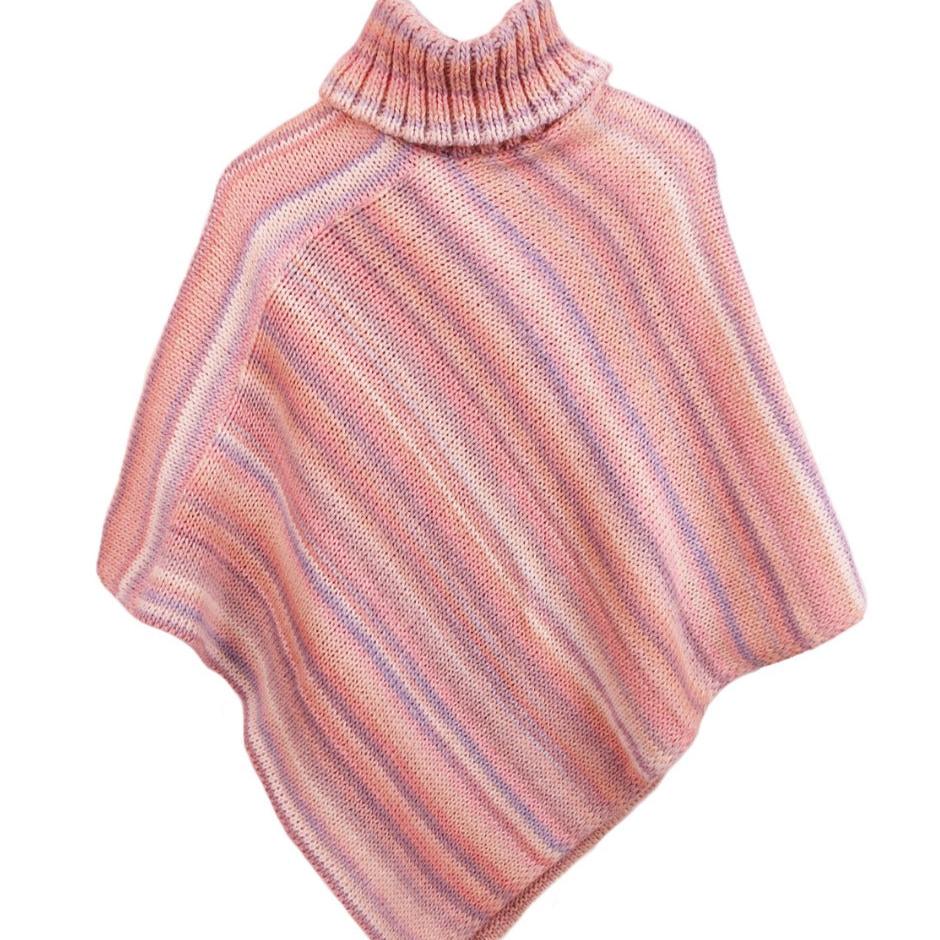 Poncho plaid made in france