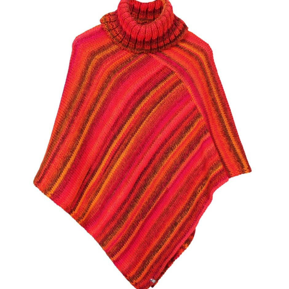 Poncho plaid made in france