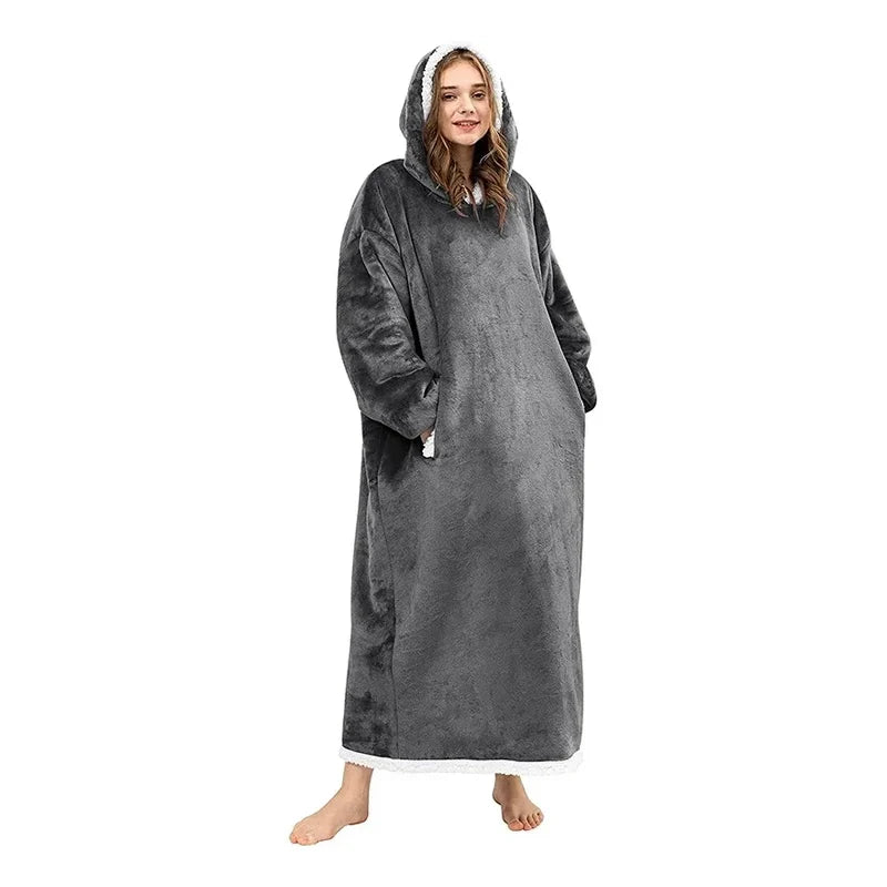 Pull plaid femme long gris anthracite