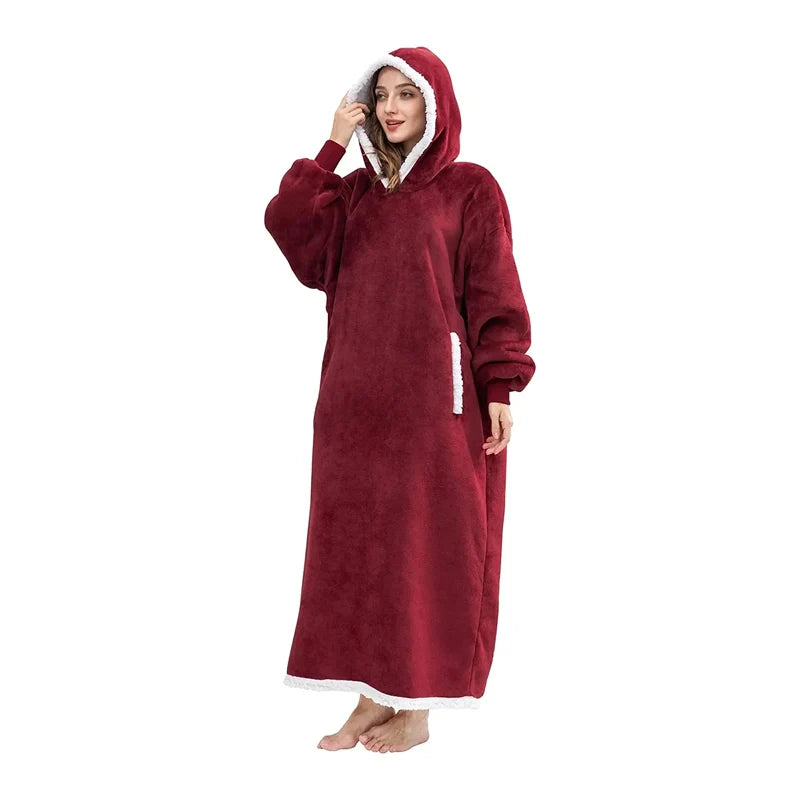 Pull plaid femme long bordeaux