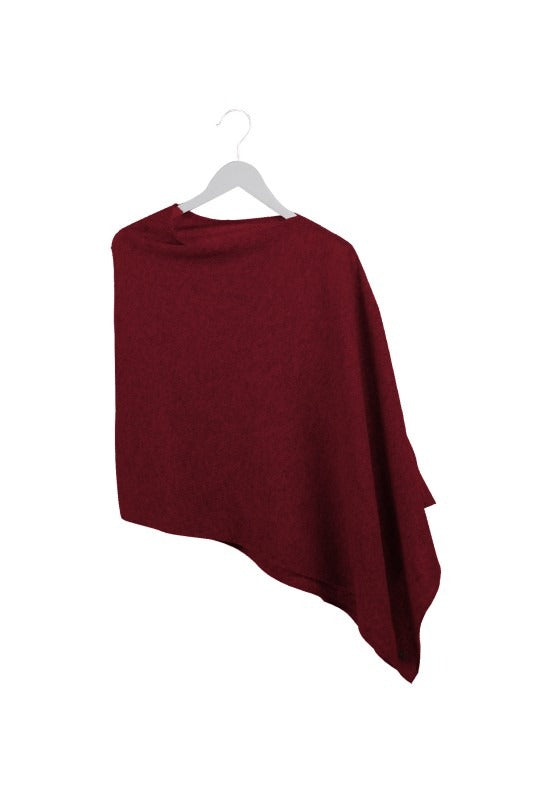 Poncho cocooning laine cachemire & soie made in France