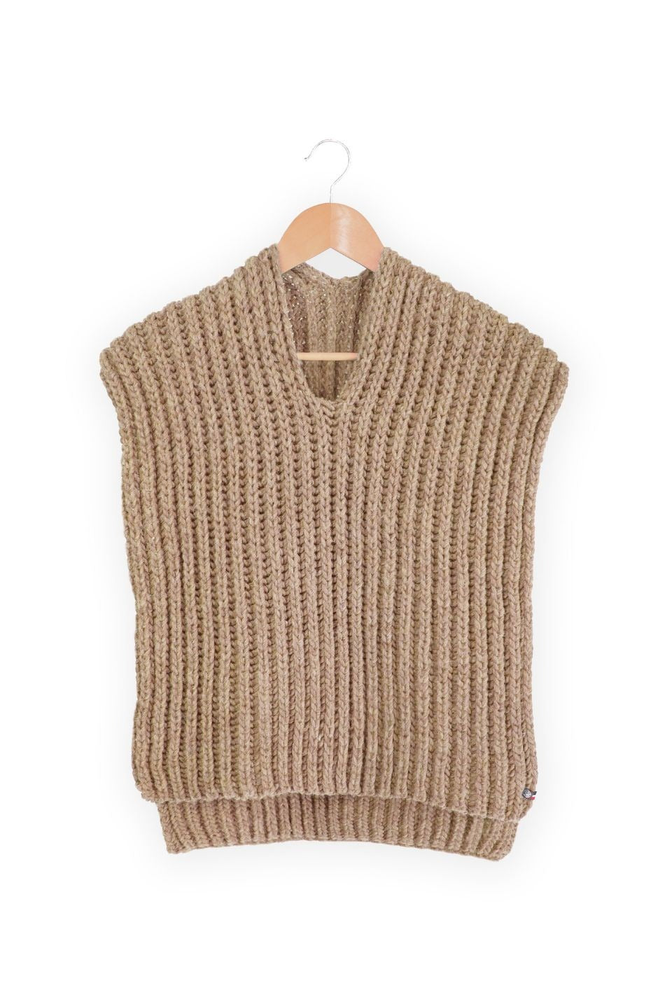 Gilet poncho plaid made in France
