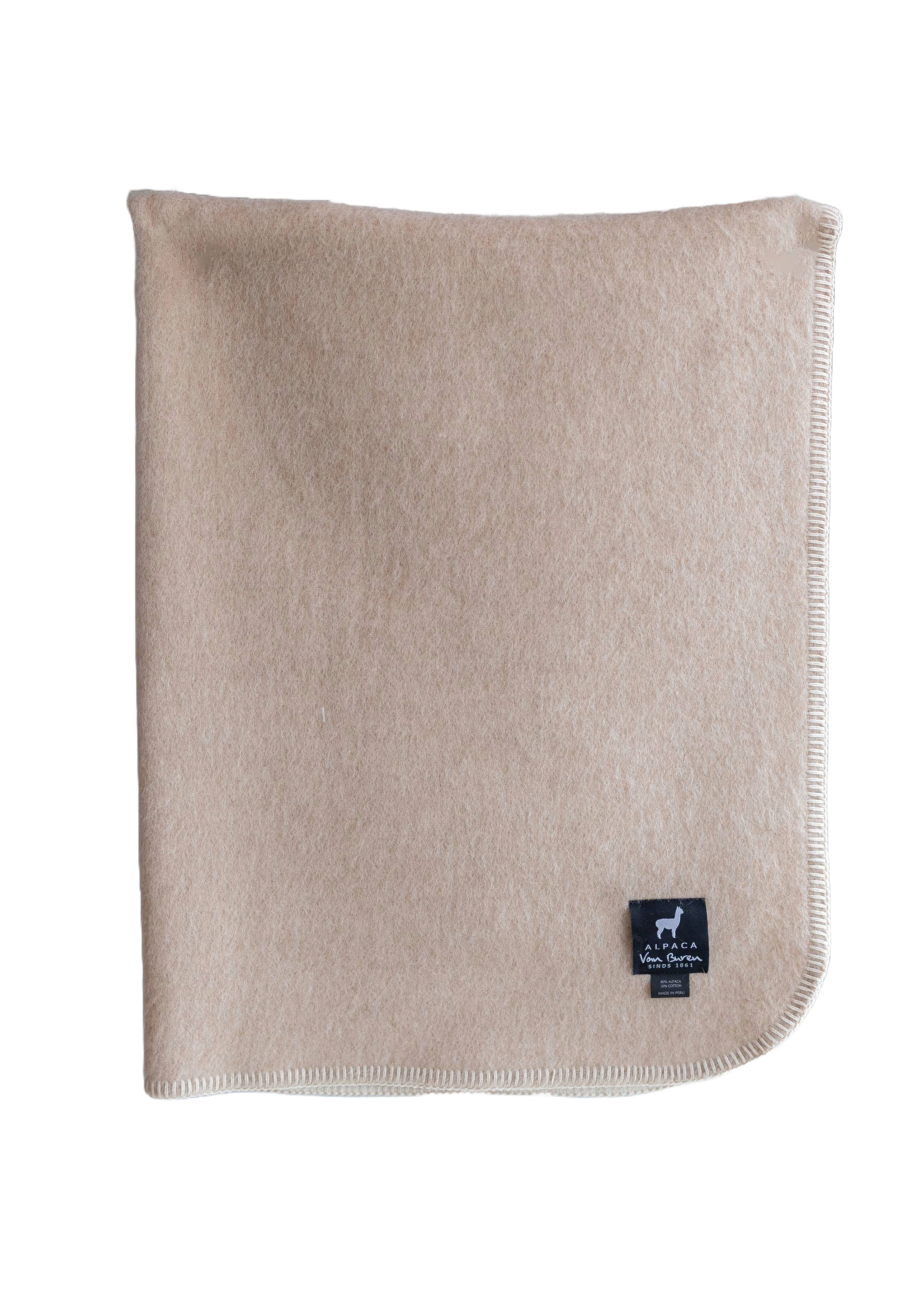 Couverture Bébé Alpaga Beige Clair