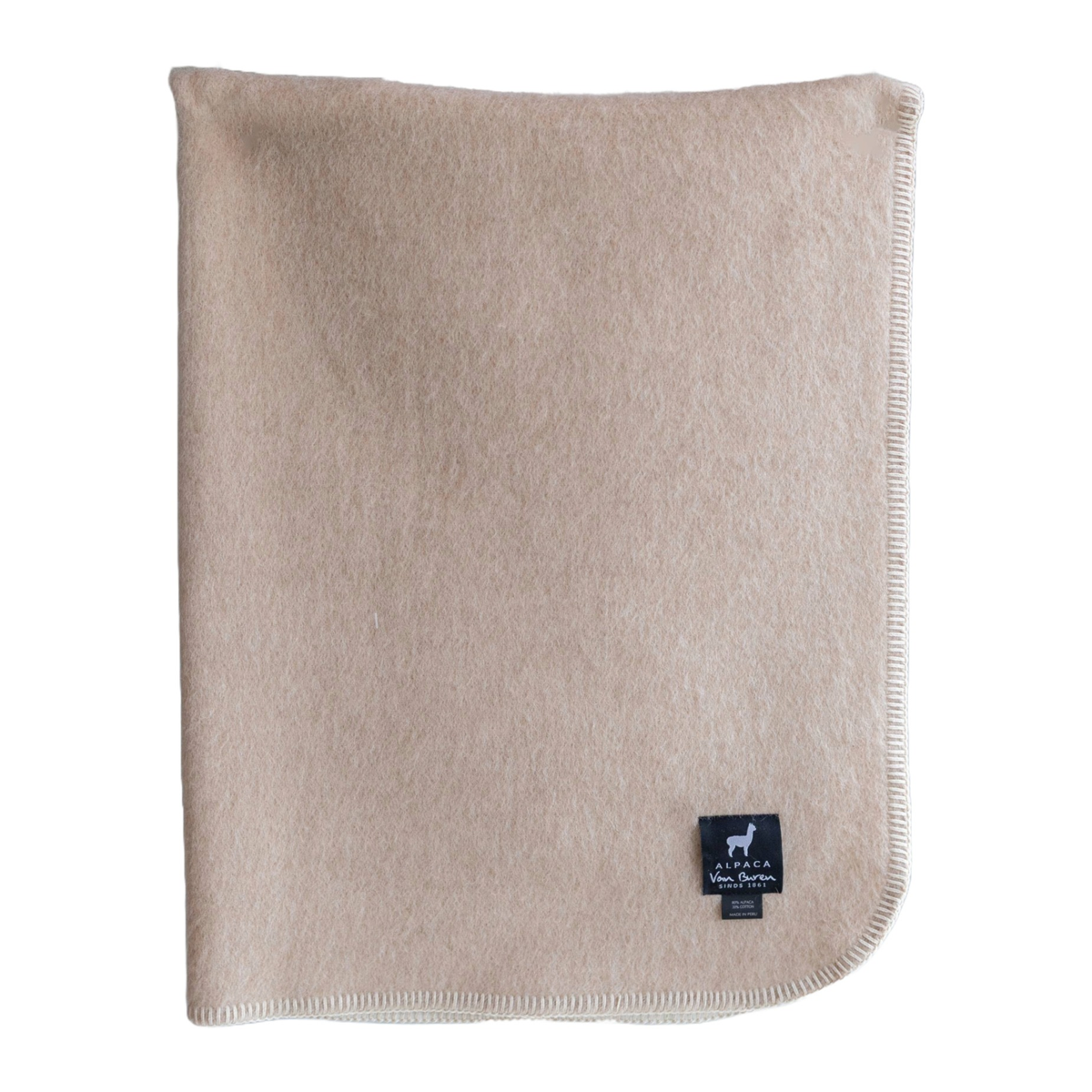 Couverture Bébé Alpaga Beige Clair