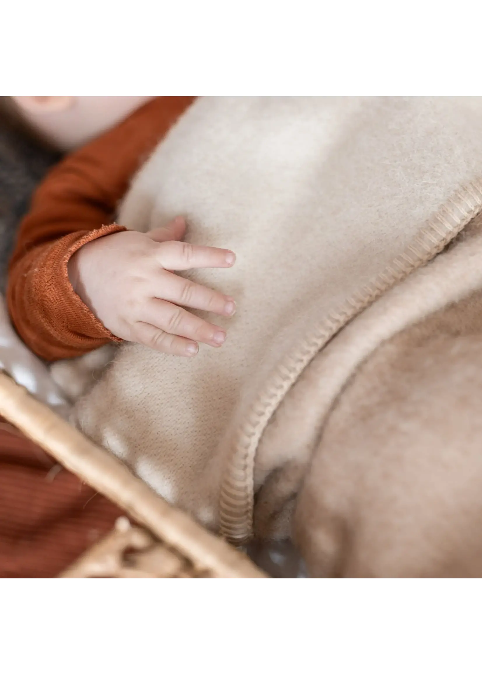 Couverture Bébé Alpaga Gris Clair