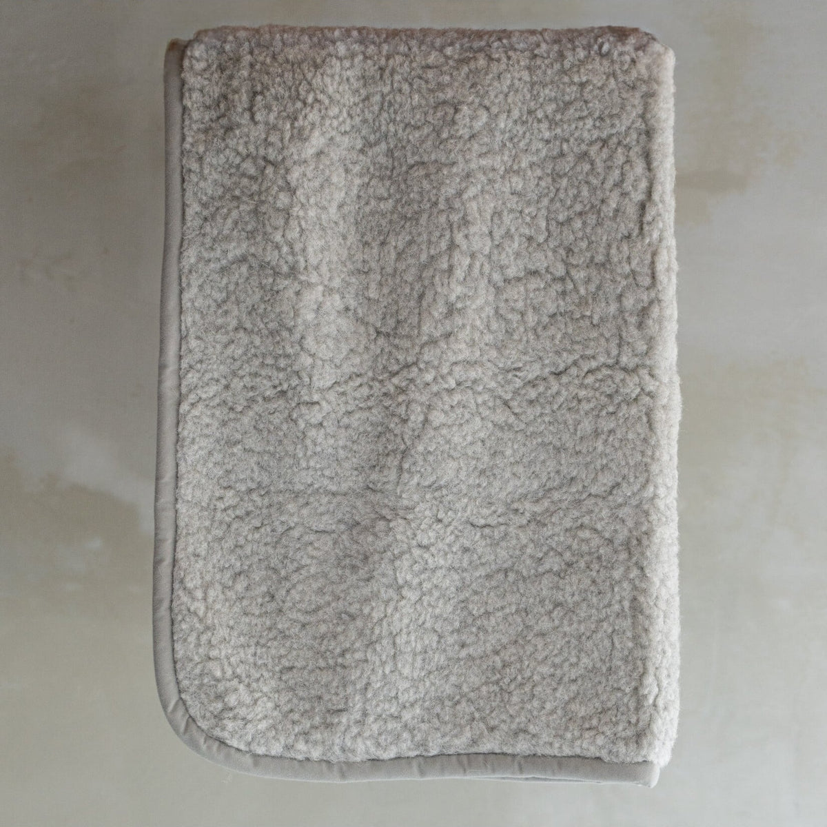 Couverture Bébé Laine de Mouton Gris