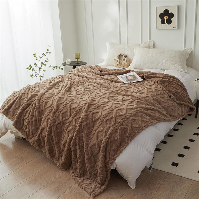 Plaid cocooning beige