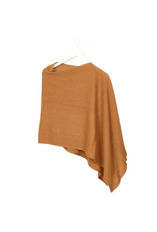 Poncho cocooning laine cachemire & soie made in France