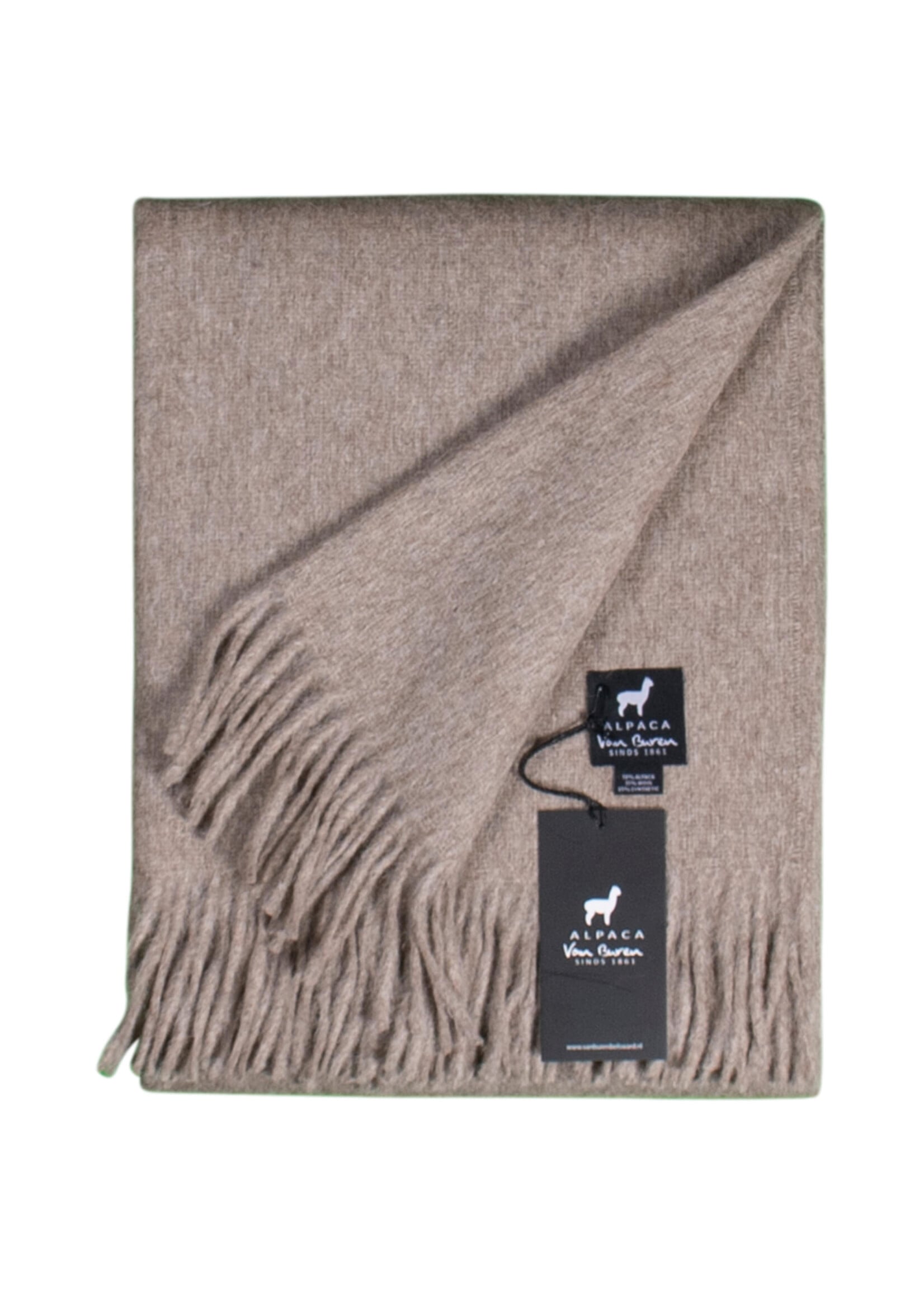Plaid Laine Alpaga Beige