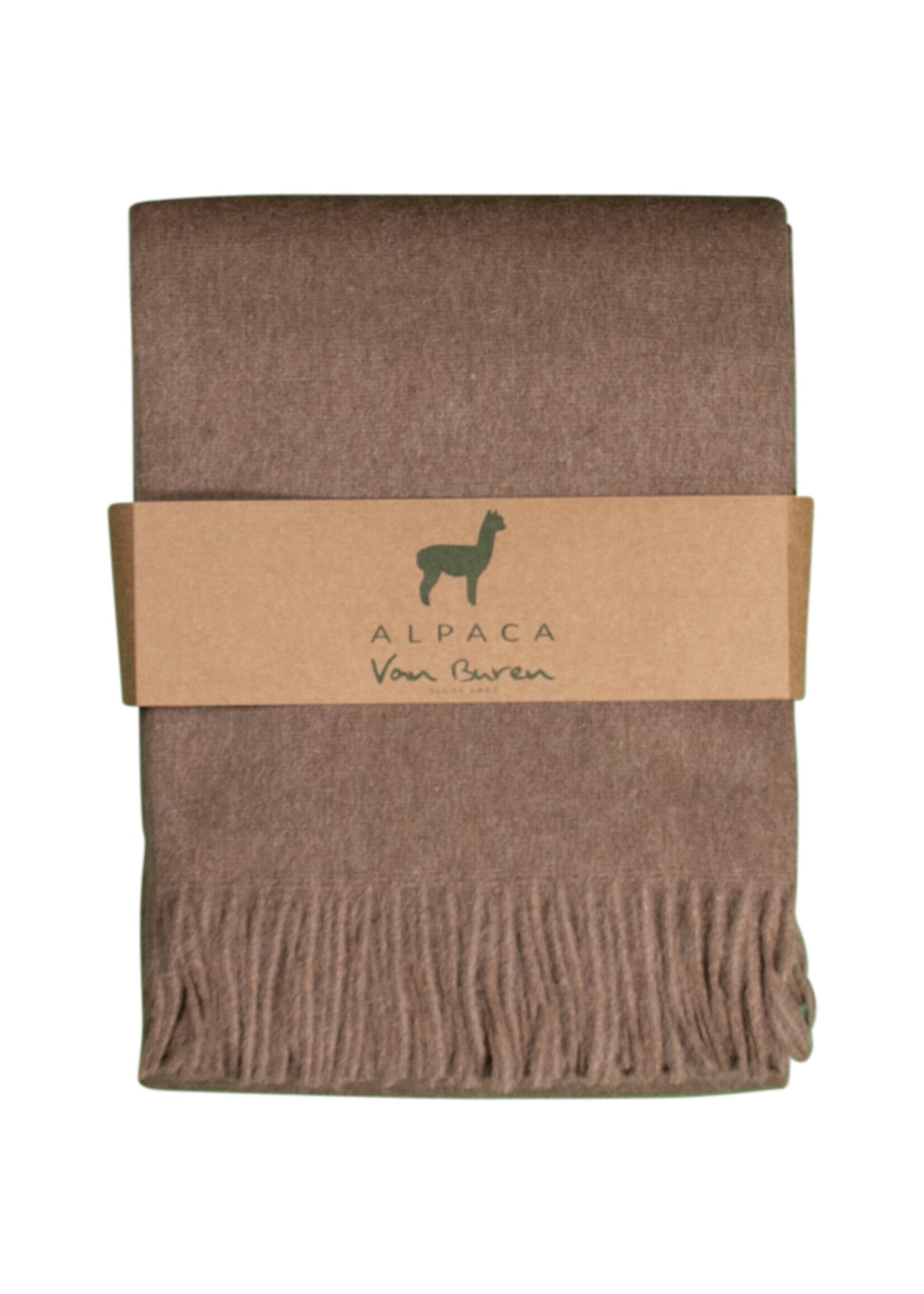 Plaid Laine Alpaga Caramel