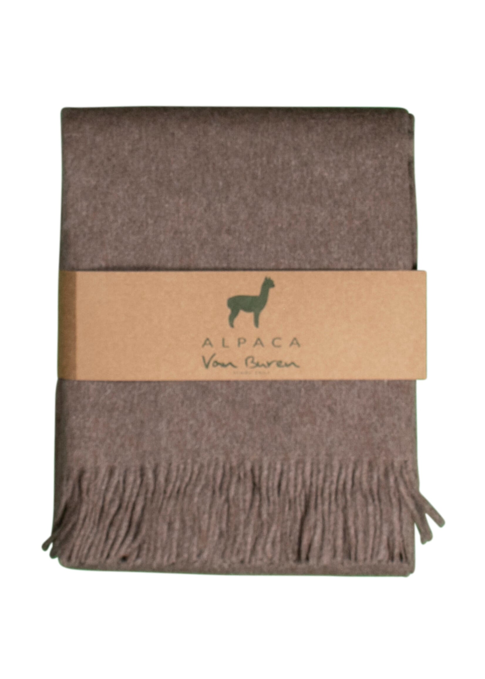 Plaid Laine Alpaga Chocolat