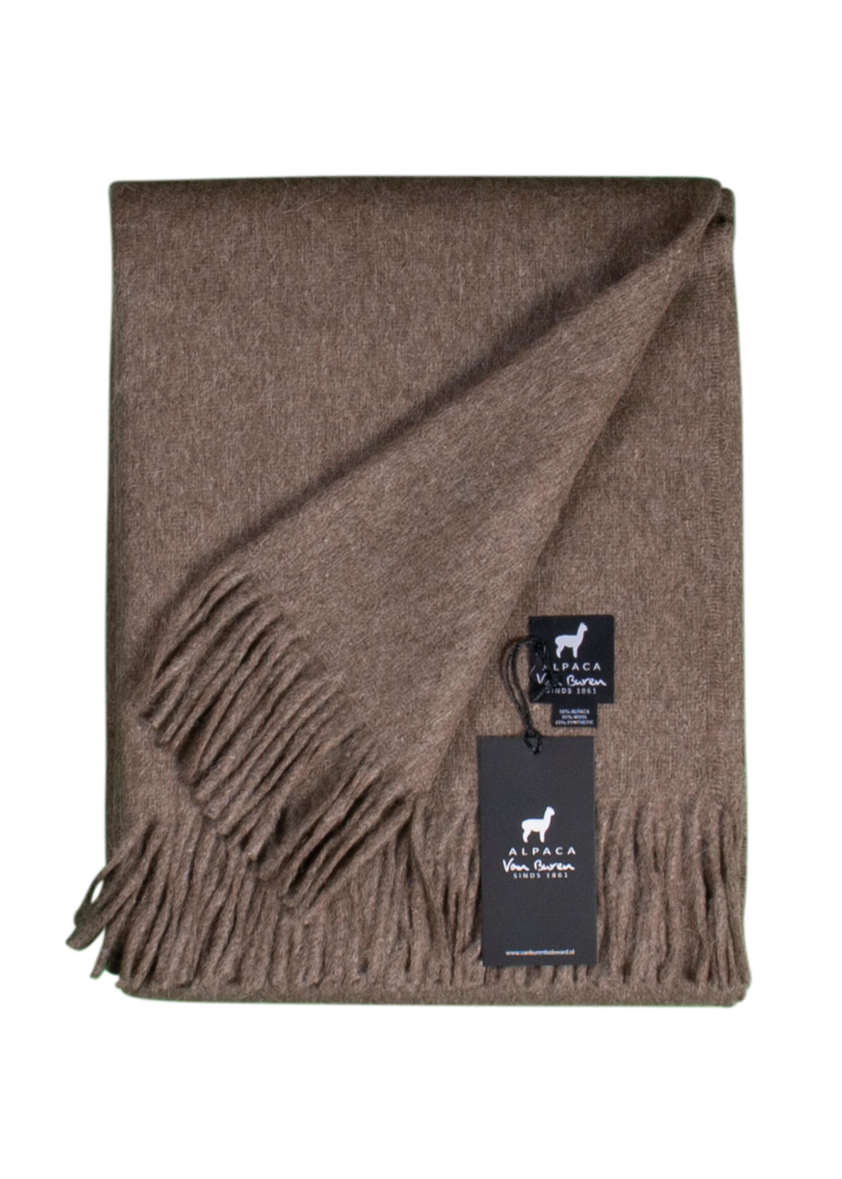 Plaid Laine Alpaga Chocolat