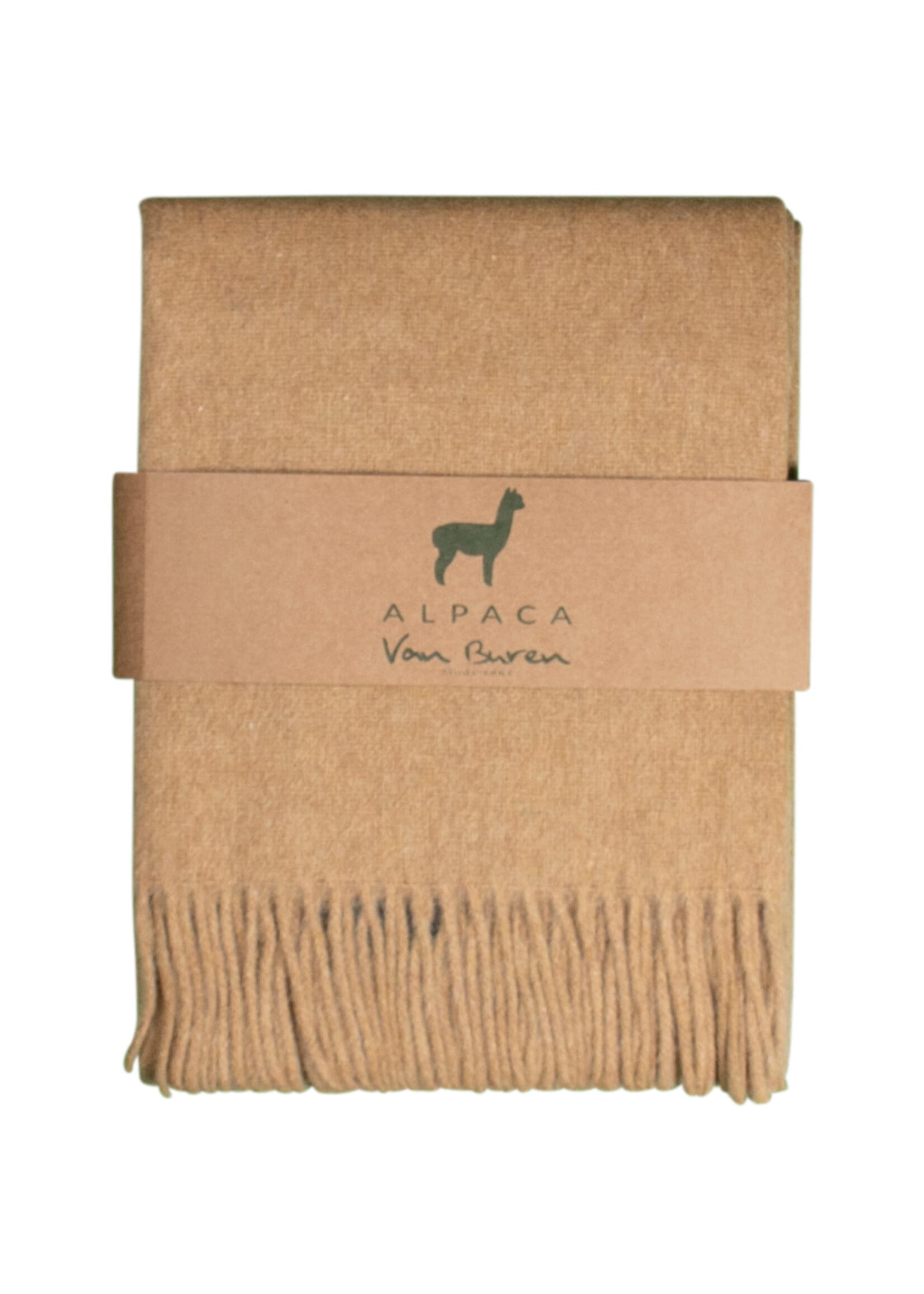 Plaid Laine Alpaga Jaune Ocre