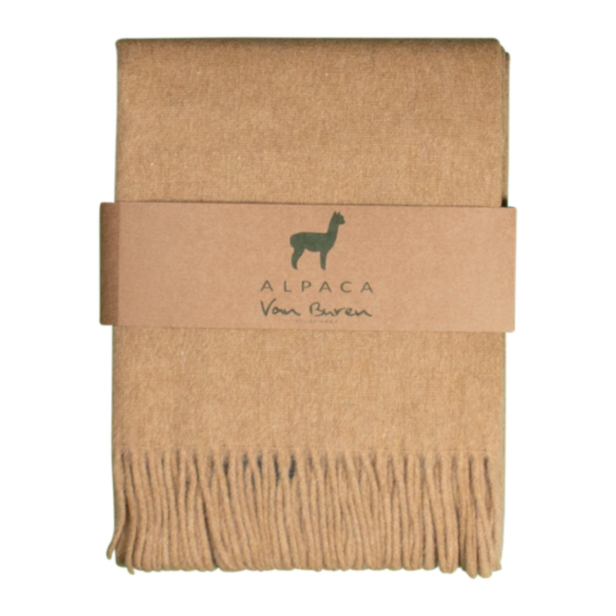 Plaid Laine Alpaga Jaune Ocre