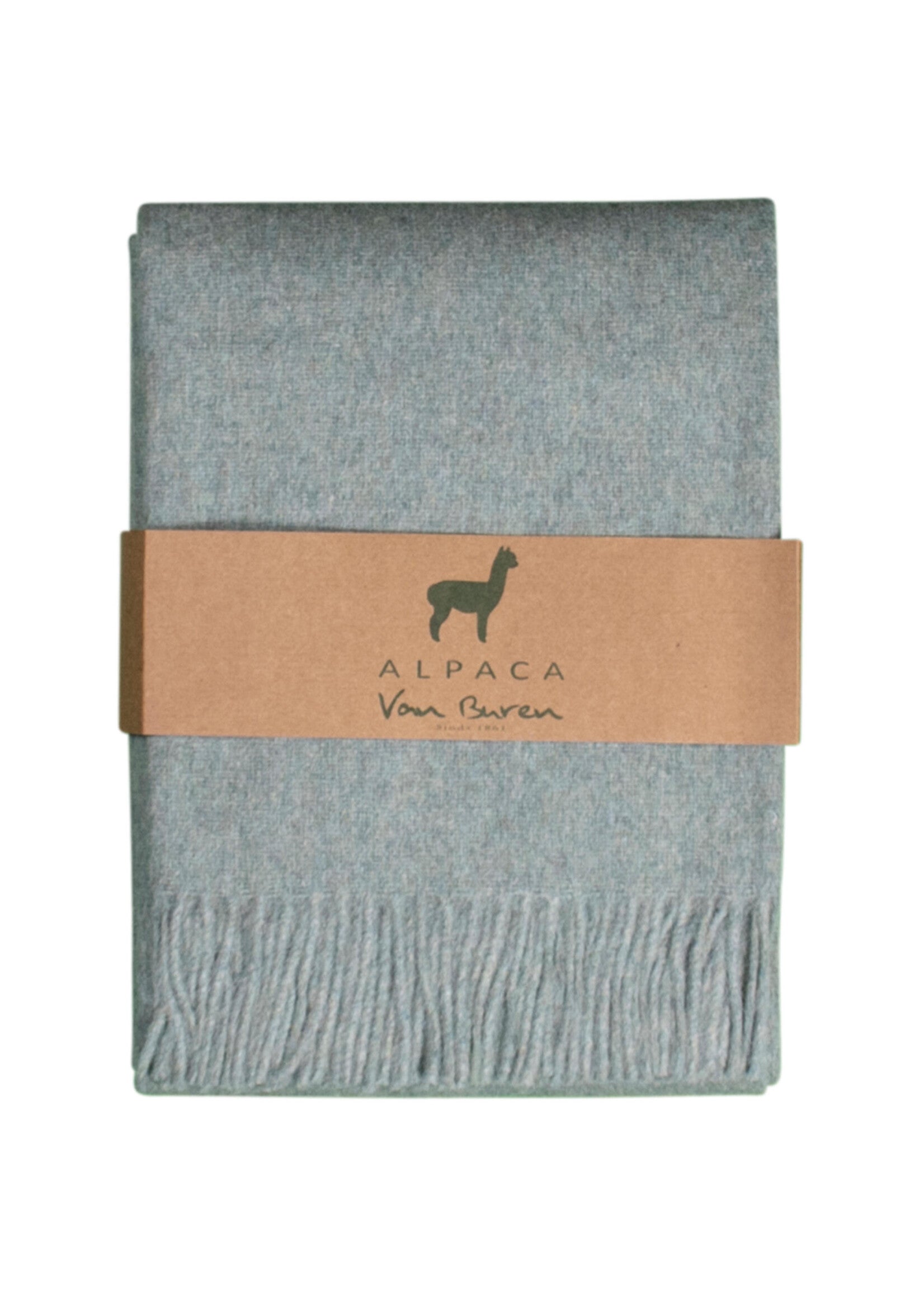 Plaid Laine Alpaga Menthe
