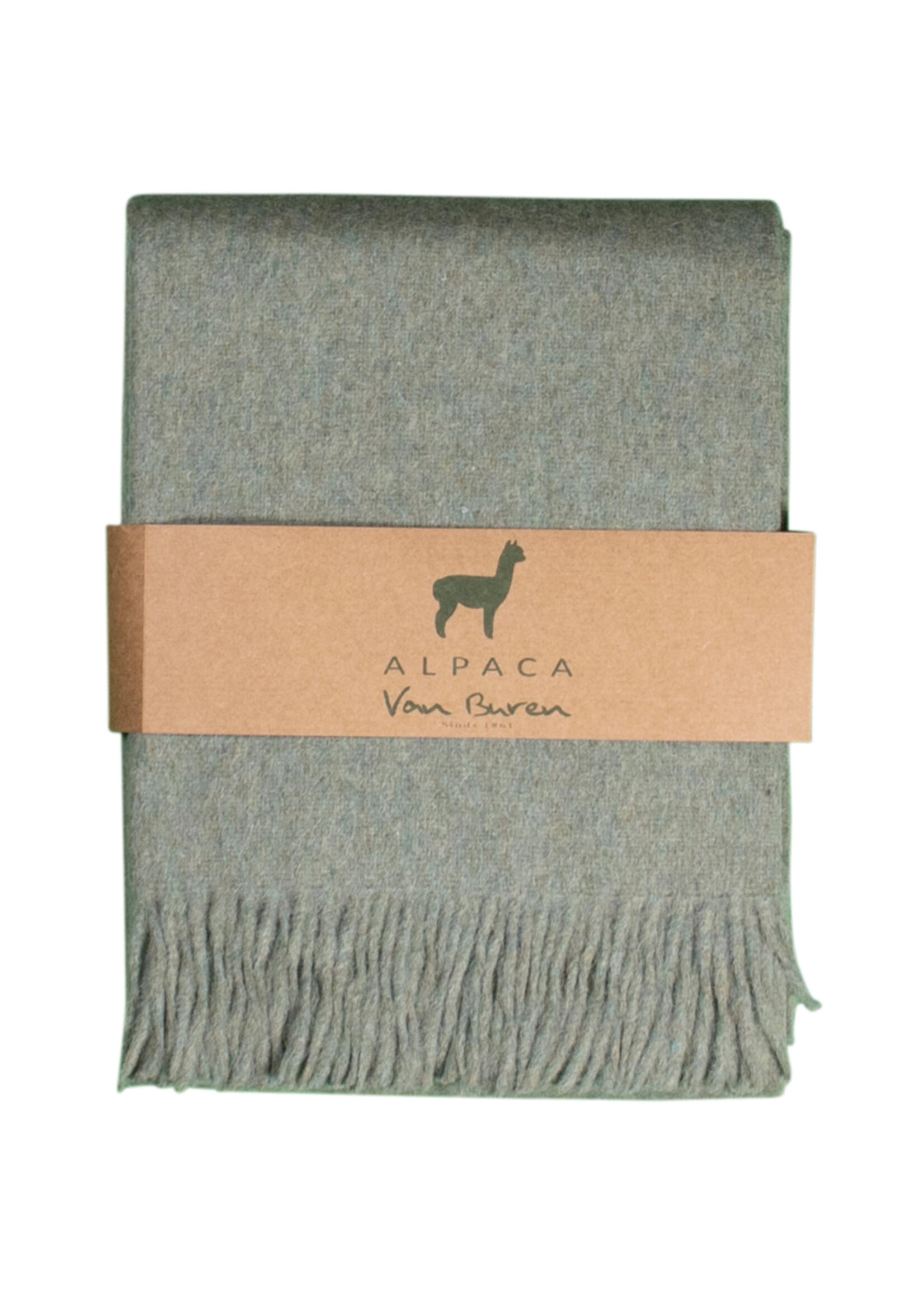 Plaid Laine Alpaga Vert Clair