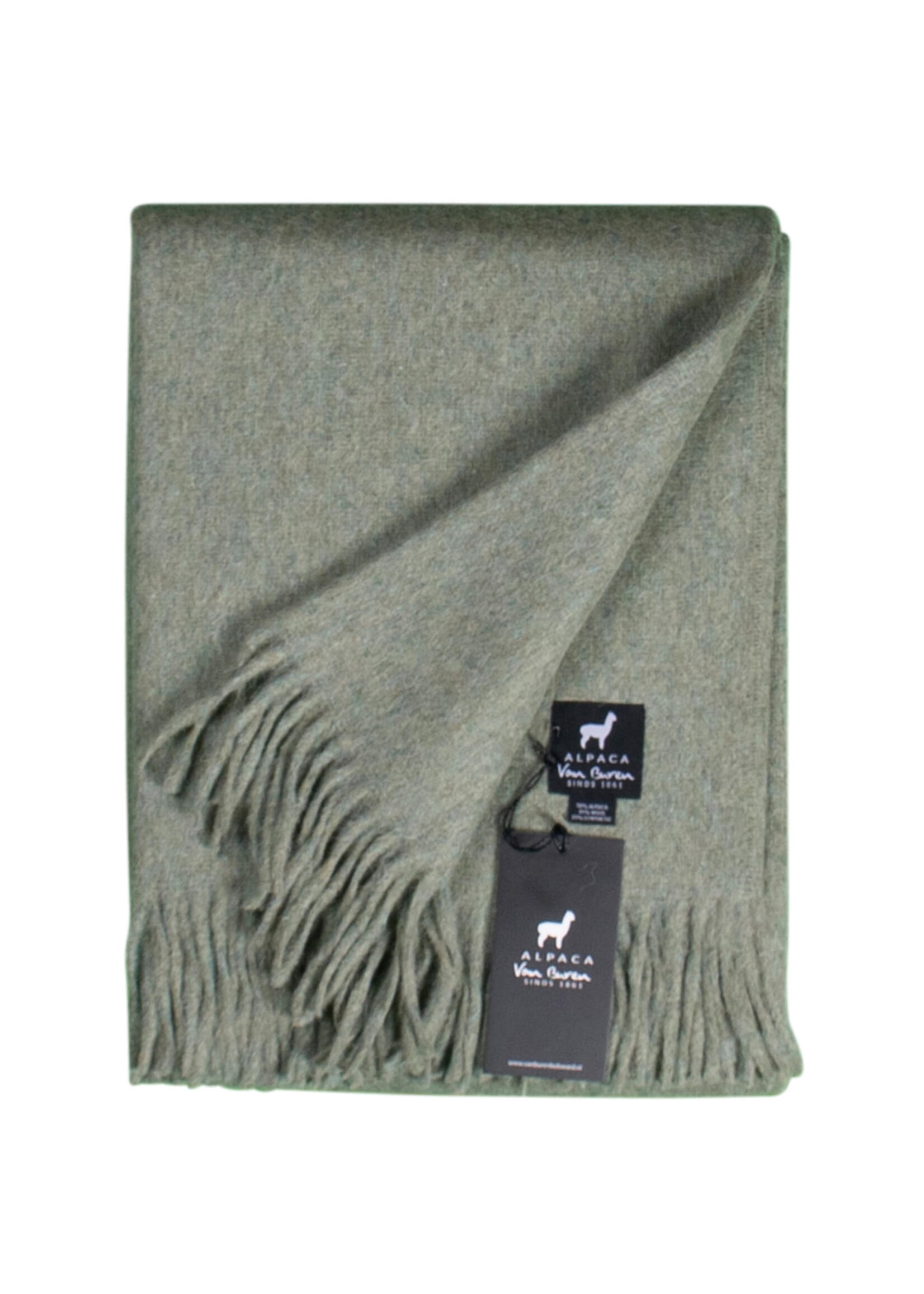 Plaid Laine Alpaga Vert Clair