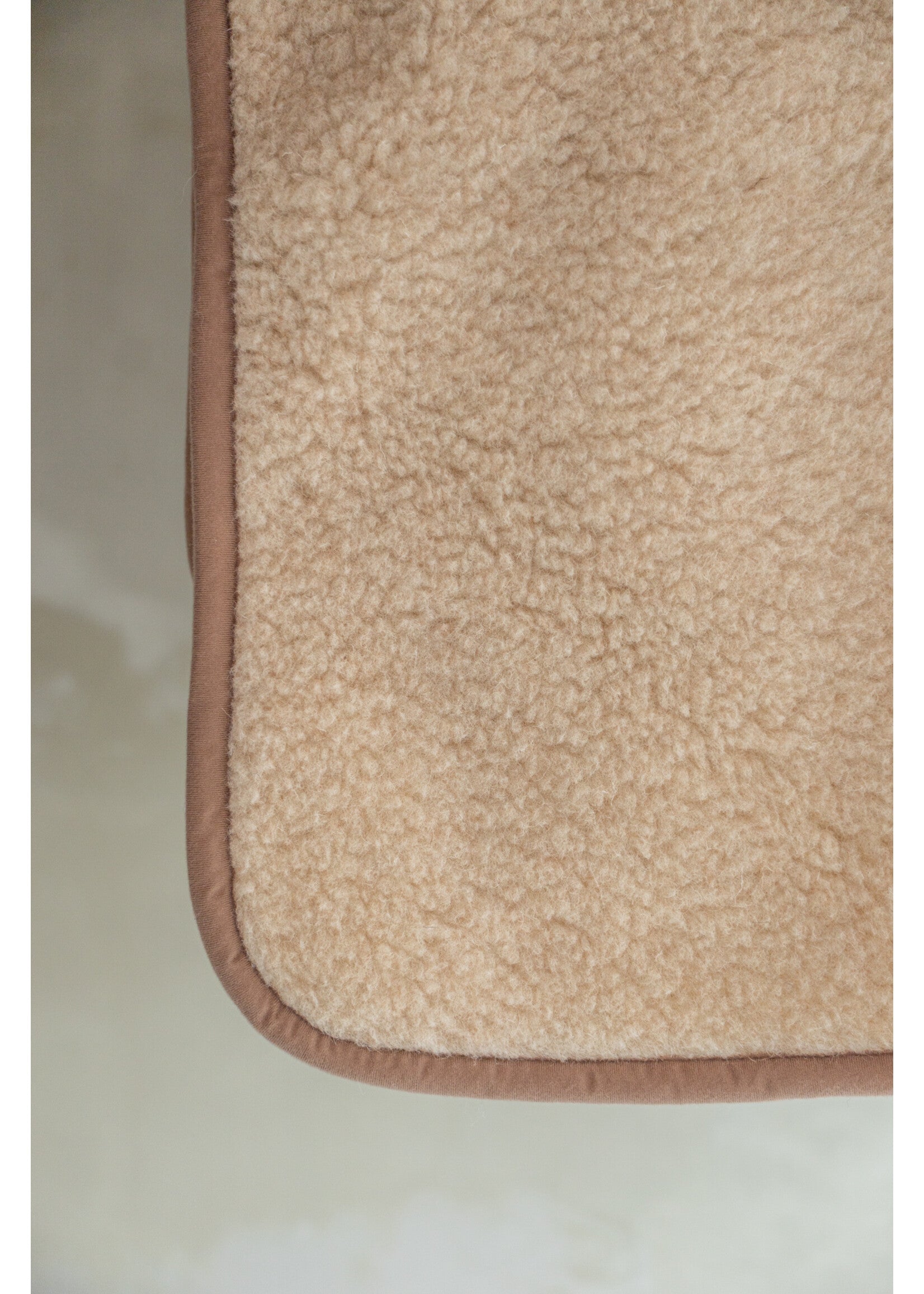 Plaid Laine de Mouton Camel