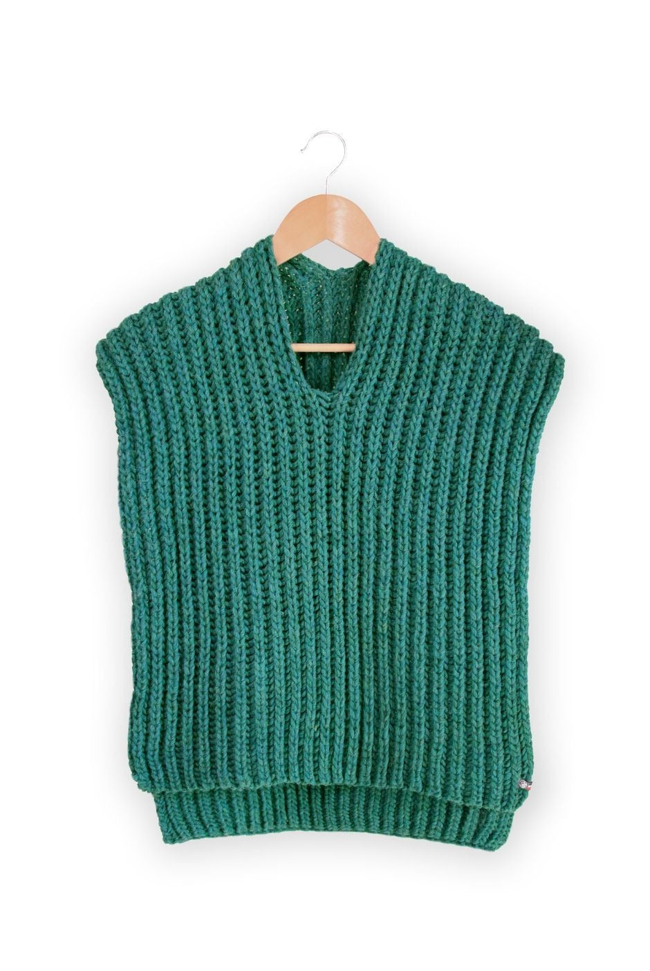 Gilet poncho plaid made in France